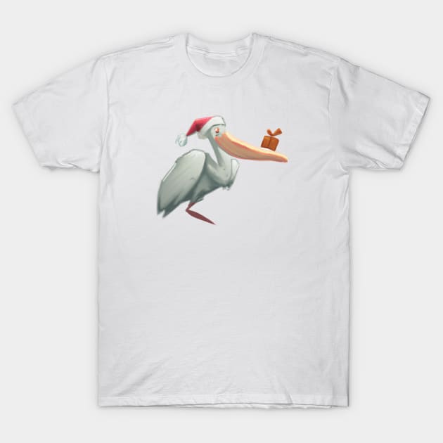 Cute Pelican Drawing T-Shirt by Play Zoo